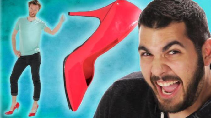 Erkekler de topuklu ayakkabı giyseydi yürümeyi başarabilirler miydi?