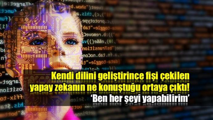 Yapay zeka kendi dilini geliştirince kapatılmıştı... 
