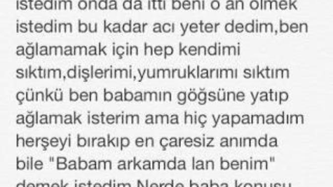 Sizin babanızla aranız nasıl?