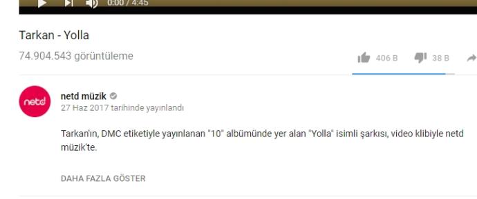 Tarkan Tevetoğlu'nun "Yolla" şarkısı mı daha çok dinleniyor yoksa Aleyna Tilki'nin "Sen Olsan Bari" şarkısı mı?