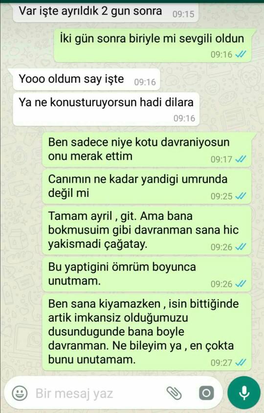 İnsanlar nasıl bu kadar acımasız olabiliyor ya?Bunu hakedecek hic  bir  şey yapmadım ama ayrılırken bile hayvan yerine konuldum??