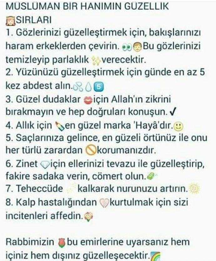 Guzellik duası?
