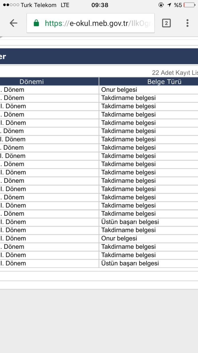 Lisede karne hariç yanında kaç belge aldınız?