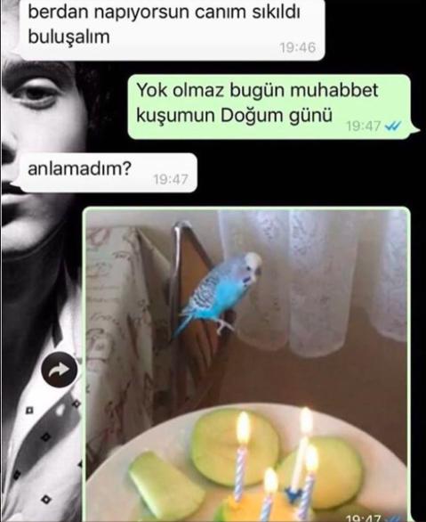 Buluşmak istemediginiz biriyle buluşmamak için söylediğiniz en saçma bahane nedir?