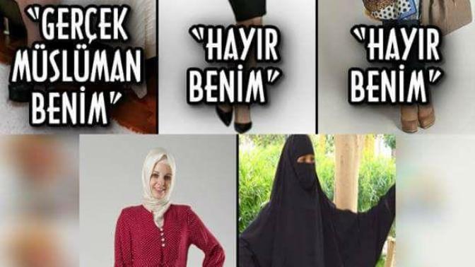 Türbanlı olmak sizce renklli dar pantolonlar  ya da  baş örtüler takmak mıdır?