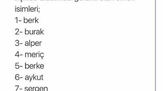 En çok aldatan erkek isimleri neler?