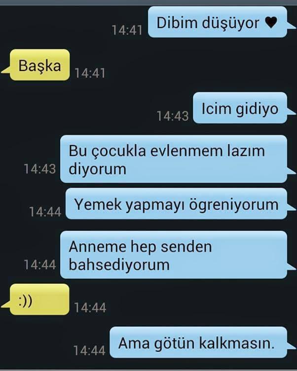 Romantik sevgili diyalogları?
