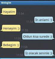 Romantik sevgili diyalogları?