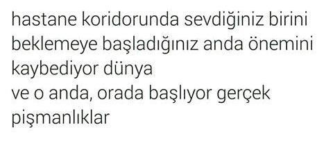 Hastane koridorunda sevdiğiniz birini beklediniz mi hiç ?
