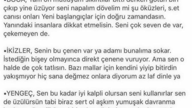 Günlük burç yorumları geldi. Baktınız mı?