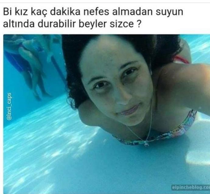 Bu kız nefes alamadan kaç dakika suyun altında  kalabilir?Siz nefes almadan  suyun altında kaç dakika durabilirsiniz?