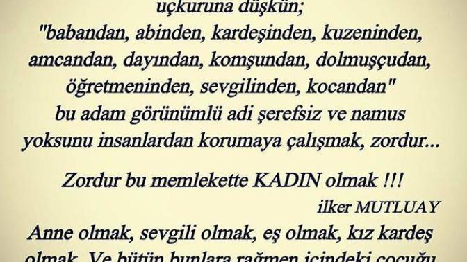 Adam olmak mı zor Kadın olmak mı?