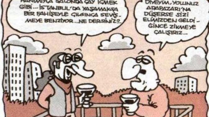 Yiğit Özgür'ün  Ankara  ve İstanbul' da yaşamak ile ilgili karikatürü, siz ne dersiniz dayının yerinde olsanız?