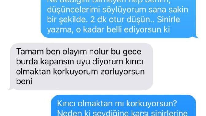 Yardım edin! Sevgilinizle tartışırken size böyle yazsa ne cevap verirsiniz?