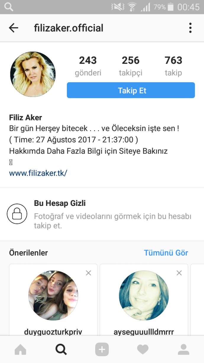 Filiz Aker Vatan Şaşmazi öldüreceğini instagram da belirtilmiş.Siz ne düşünüyorsunuz bu konuda ?
