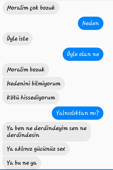 Seksting arkadaşı olmak istiyor sonra bana karşı öN yargılı davranıyor Kim haklı kim haksız? 