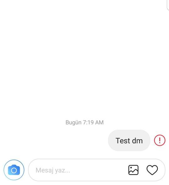 instagram'dan dm atamıyorum ??