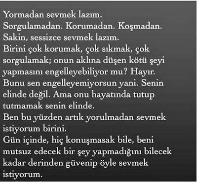 Yormadan,kırmadan,sorgulamadan sevebiliyor musunuz?
