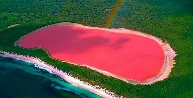 Avustralya'daki pembe renkli Hillier Gölü'nü daha önce gördünüz mü?