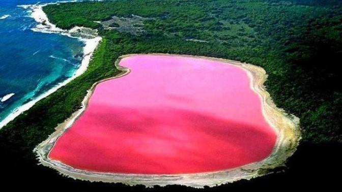 Avustralya'daki pembe renkli Hillier Gölü'nü daha önce gördünüz mü?