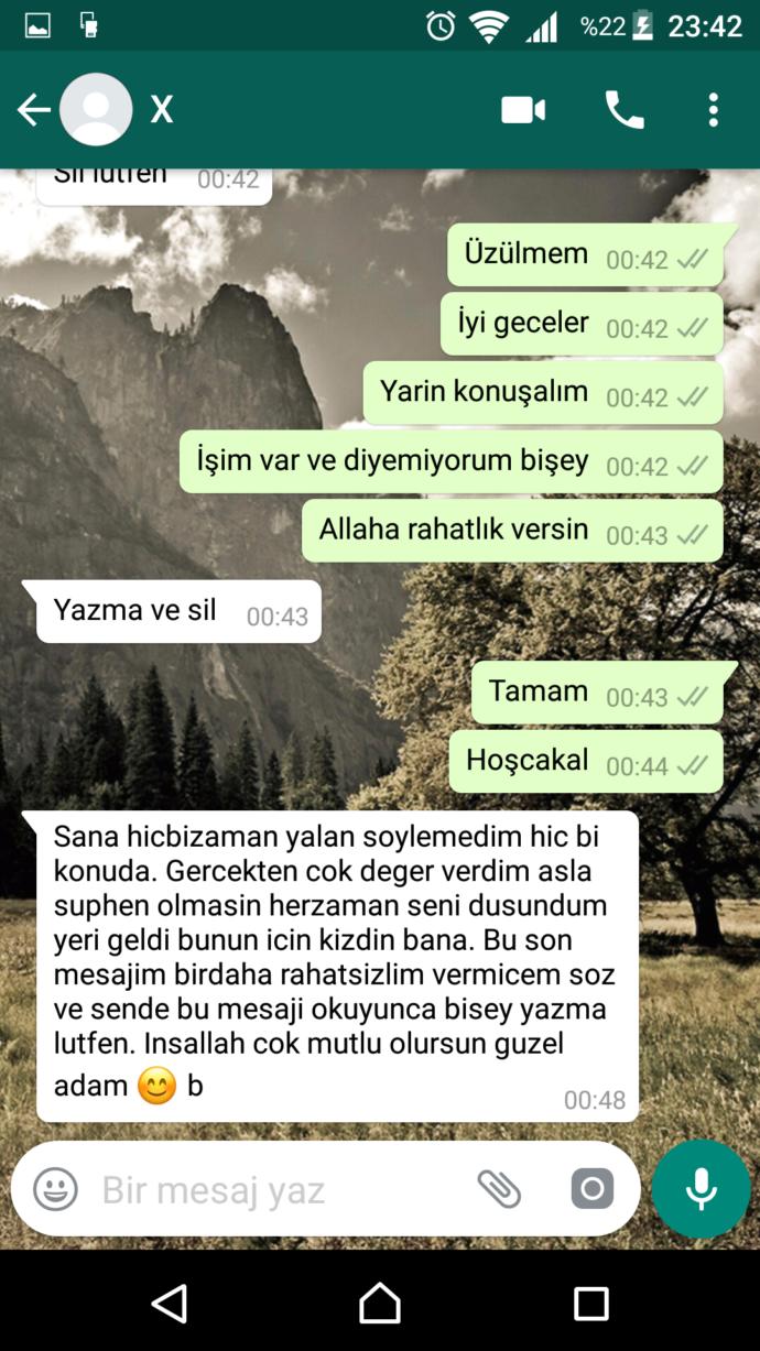 Bu mesajdan sonra tekrar yazma ihtimali var mı sizce?