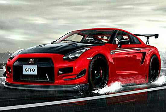 Dünyanın en hızlı arabası Nissan Gtr , Havası  bir  başka tabi kim ister hediye etmemi😃?