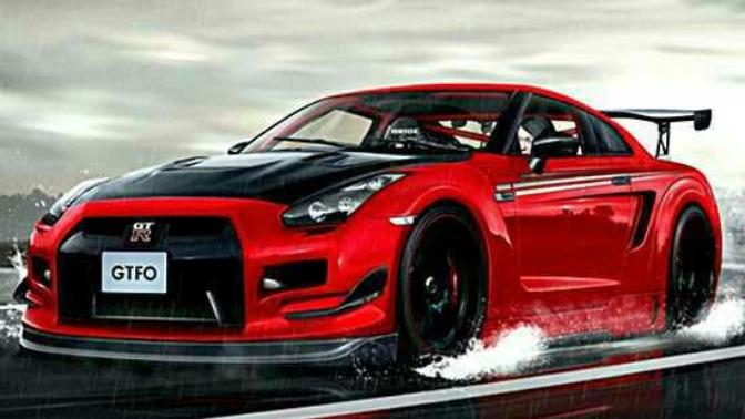Dünyanın en hızlı arabası Nissan Gtr , Havası  bir  başka tabi kim ister hediye etmemi😃?