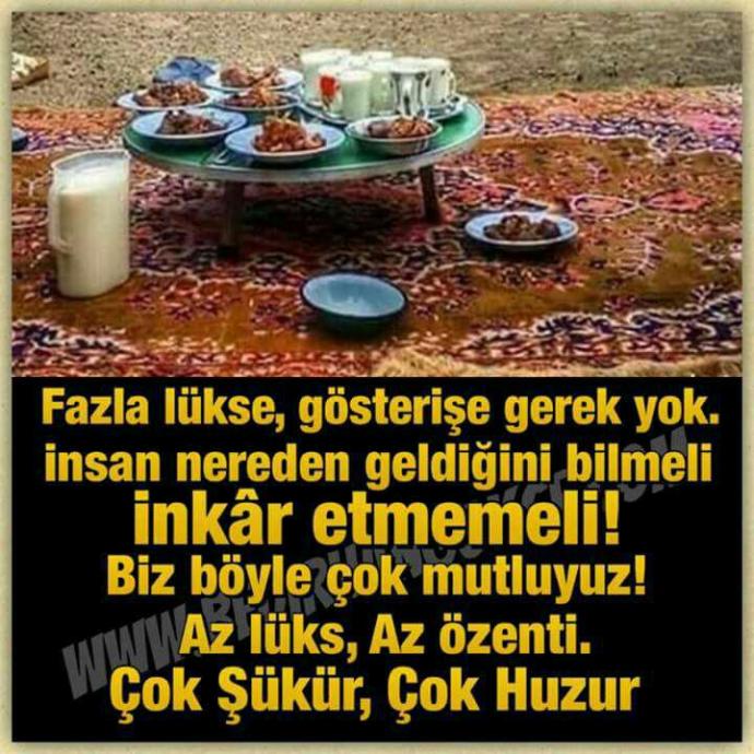 Çok şükür, çok huzur..?