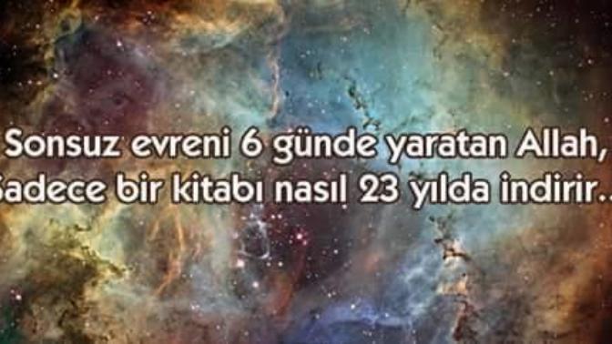 HANİ ALLAHIN OL DEDİĞİ ŞEY HEMEN OLUVERİYORDU?