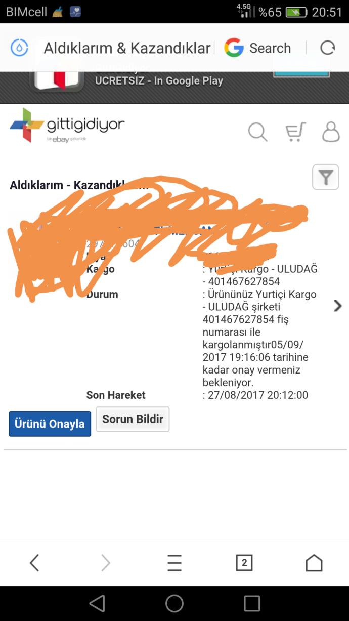 Gitti gidiyor dan bir ürün sipariş ettim ama onay bekleniyor diyor, onay dedikten sonra mı ürünü yollayacaklar?