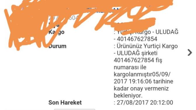 Gitti gidiyor dan bir ürün sipariş ettim ama onay bekleniyor diyor, onay dedikten sonra mı ürünü yollayacaklar?