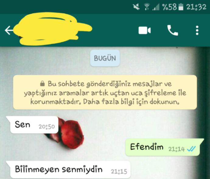 Birden bana bu mesajı attı, anlamadım? (Resimli)?
