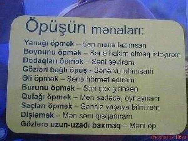 Öpmeninde manası oldugunu biliyormuydunuz :D ?