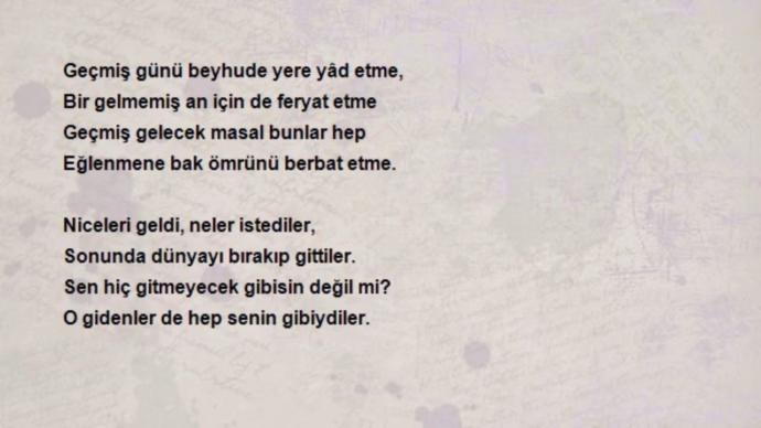 Geceye bir şiir bırakır mısın?