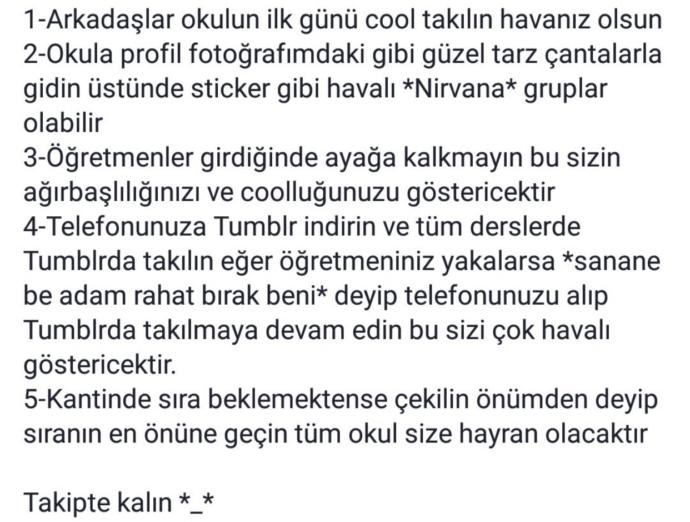 Okula tavsiyeleri ister misin?