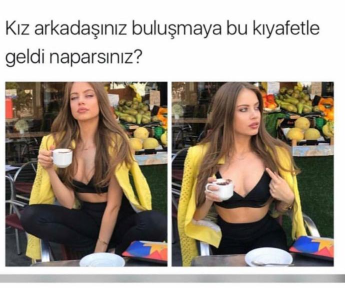 Kız arkadaşınız buluşmaya bu kıyafetle gelse ne yaparsınız ?
