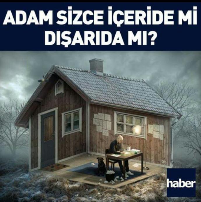 Gunadim herkese adam sizce icerdemi disarda mi 🌝🌝😕😑👣🔵👽?