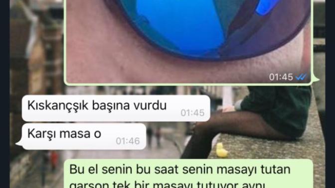 Sevgilimin gözlük yansımasından beni aldattığını gördüm?