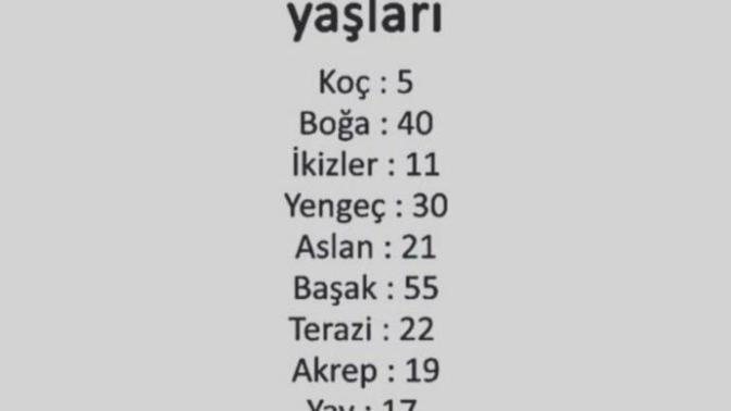 Burçlara göre kaç yaşında davranıyorsunuz?