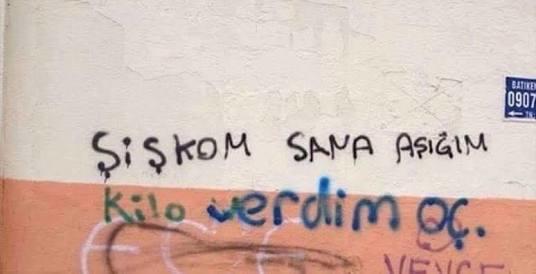 Şu ana kadar rastladığın en güzel duvar yazısı neydi?