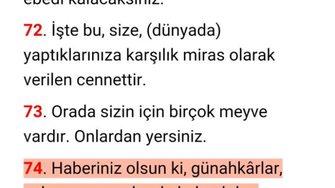 ZUHRUF süresi, 74. ve 75. ayetlerde söylenen doğruysa hepimiz yandık?