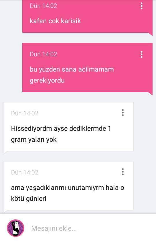 sizce ne yapmaliyim bu durumda? Allah rizasi icin yardim edin kendimi cok kotu hissediyorum 😔??
