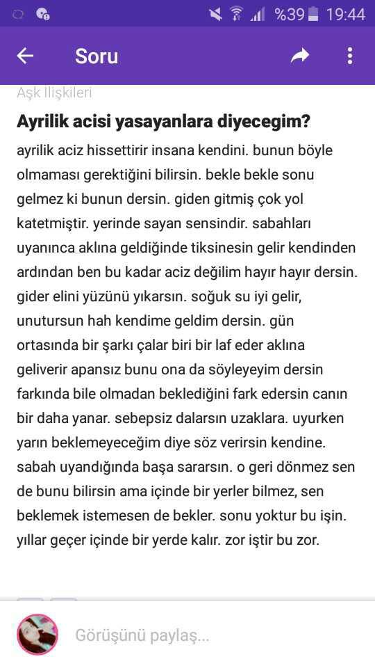 sizce ne yapmaliyim bu durumda? Allah rizasi icin yardim edin kendimi cok kotu hissediyorum 😔??