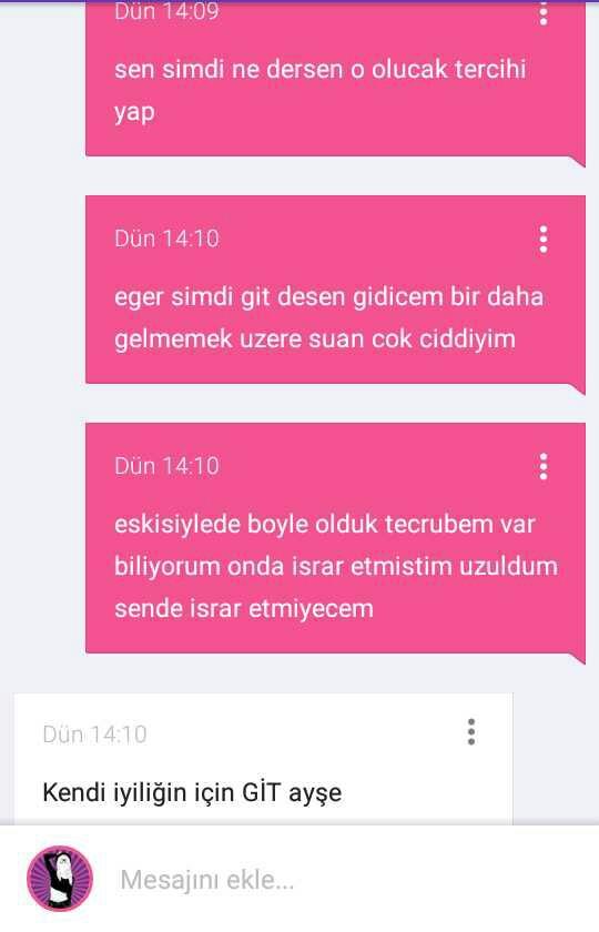 sizce ne yapmaliyim bu durumda? Allah rizasi icin yardim edin kendimi cok kotu hissediyorum 😔??