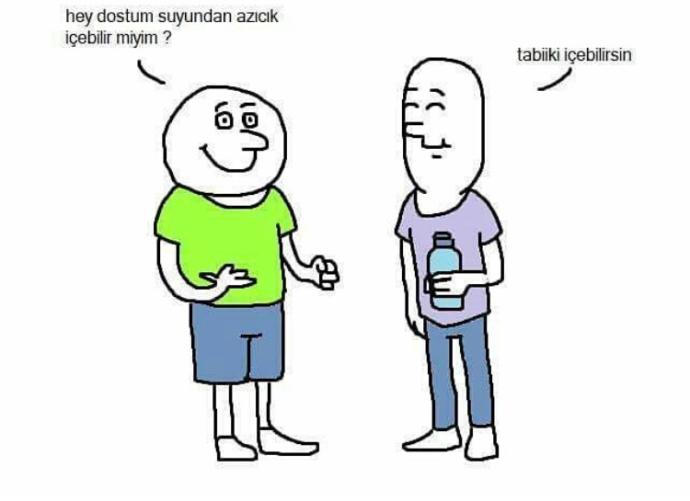 Başkasının bardağından su içer misiniz 🤔 ?