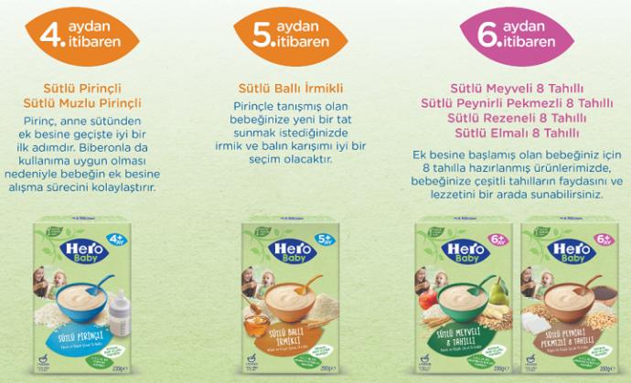hero baby kaşık mamaları