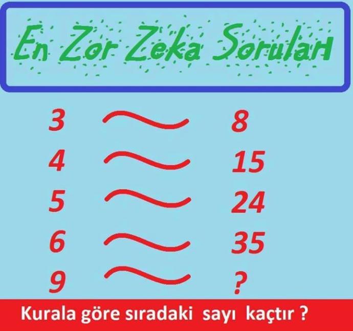 Kurala göre sıradaki sayı kaçtır ?