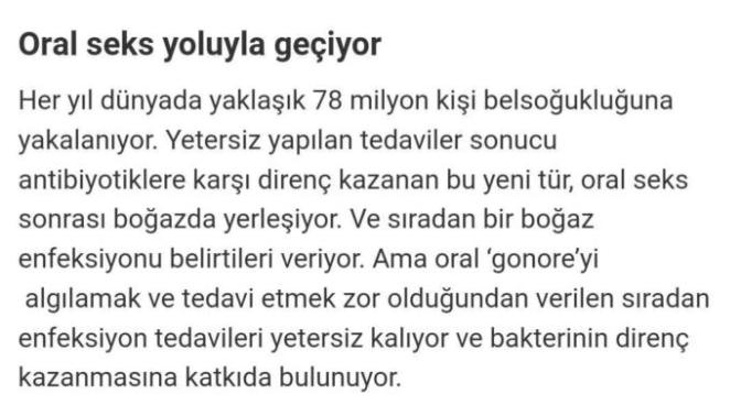 Oral seks yapanlara kötü haber?
