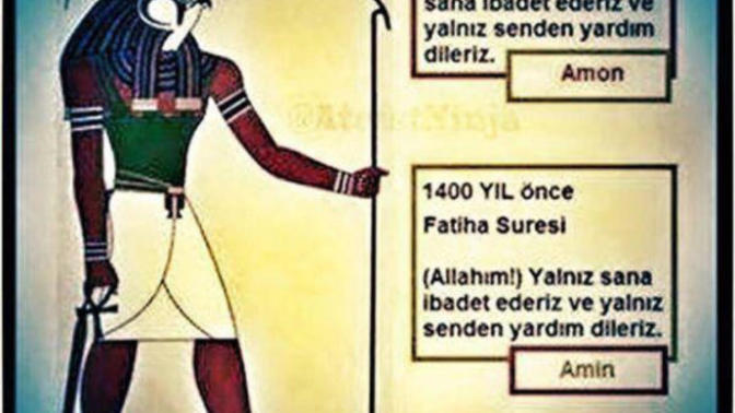 Fatiha suresi mısırda piramitde yazıyor mu?