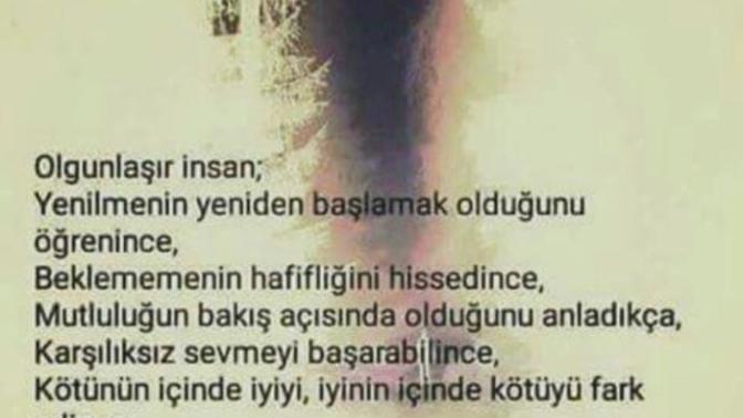 İnsan ne zaman olgunlaşır?